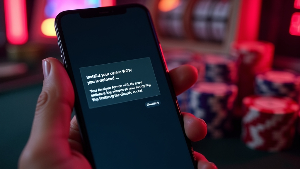 Android-Installation mit Berechtigungsfenster auf dunklem Smartphone